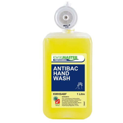 Gentle on hands, the Antibac Handwash supports frequent washing for healthcare workers (SKU: KWHSABF)